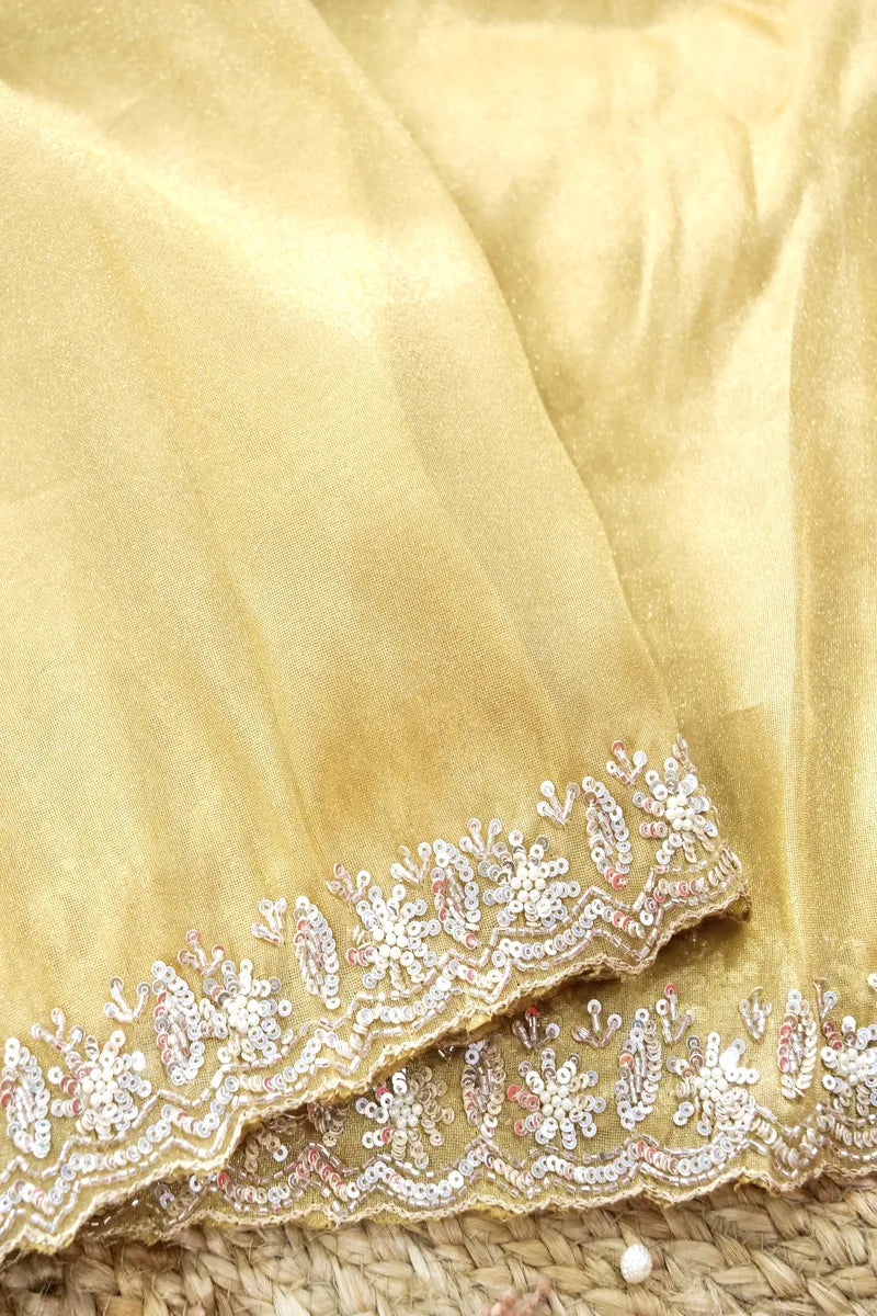 BIEGE COLOR CREPE SILK SAREE
