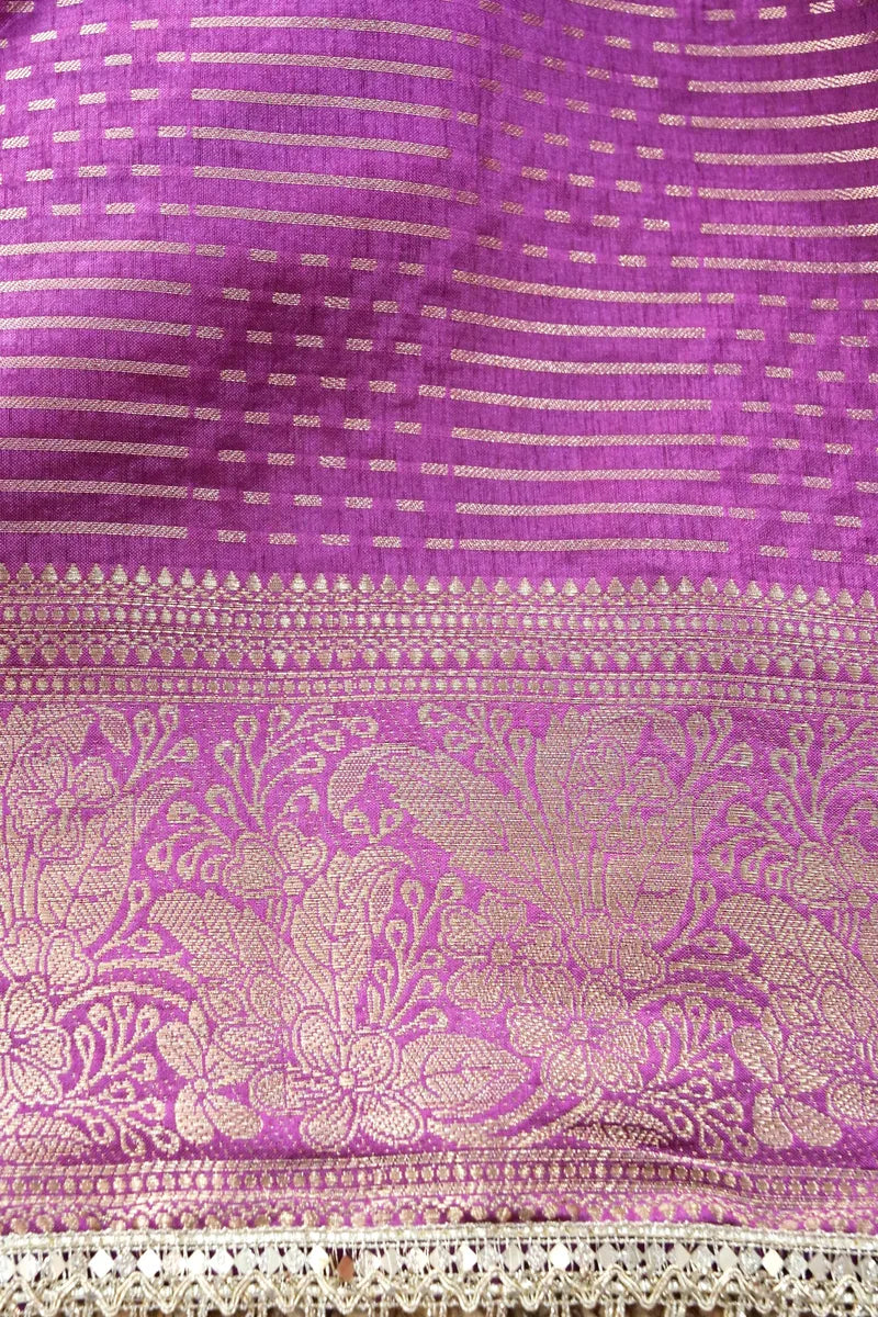 ONION PINK COLOR DOLA SILK SAREE