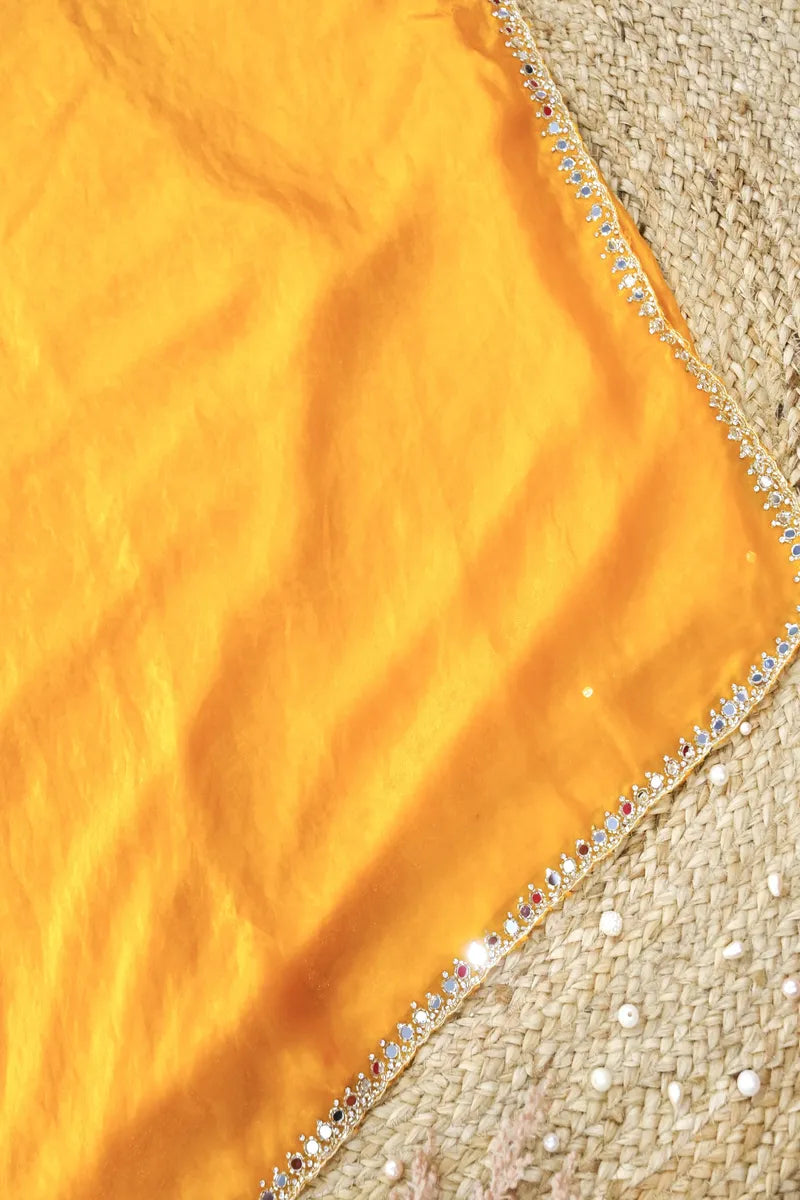 YELLOW COLOR CREPE SILK SAREE