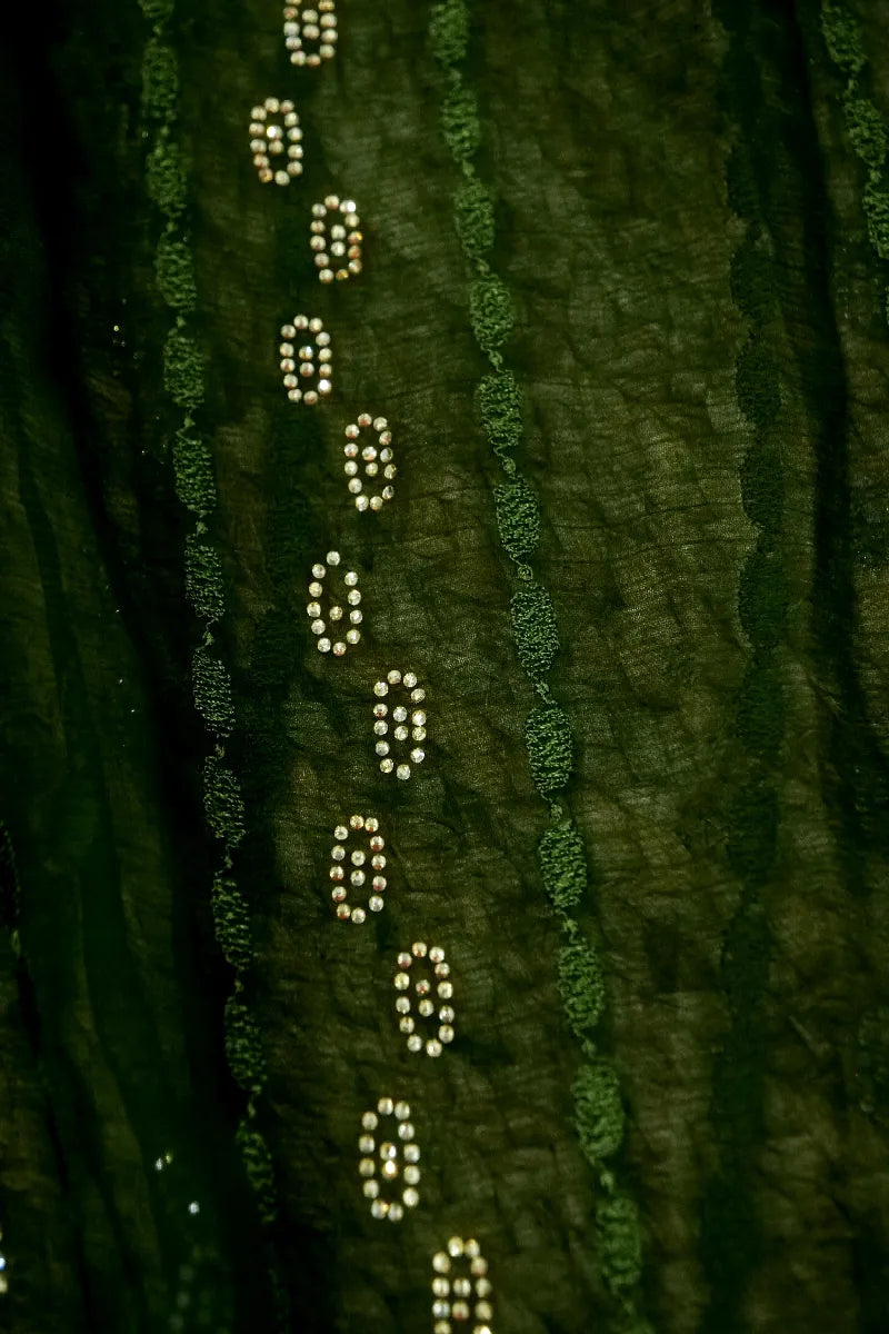 GREEN COLOR CHIFFON SAREE