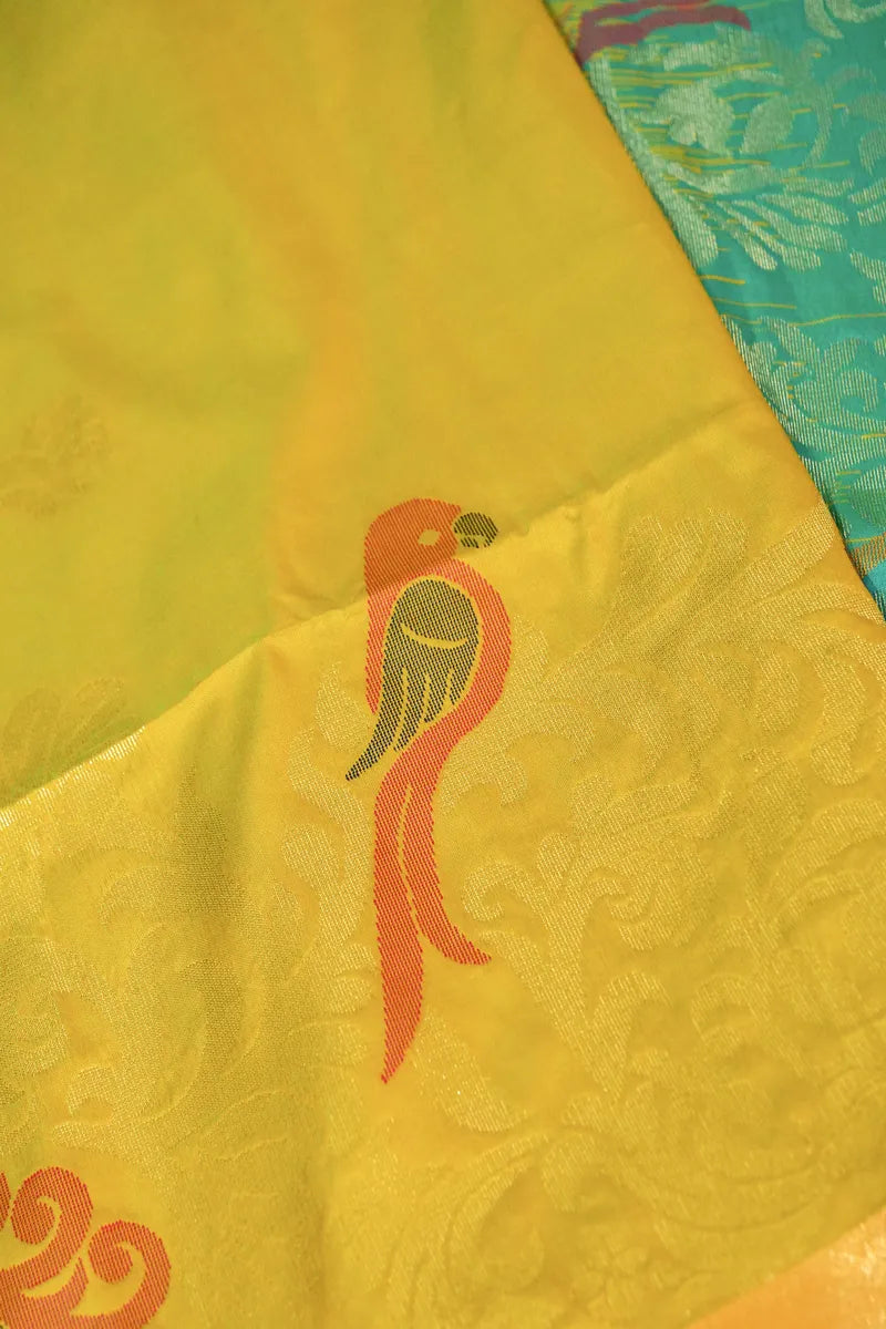 MEHNDI COLOR BANARASI SILK SAREE