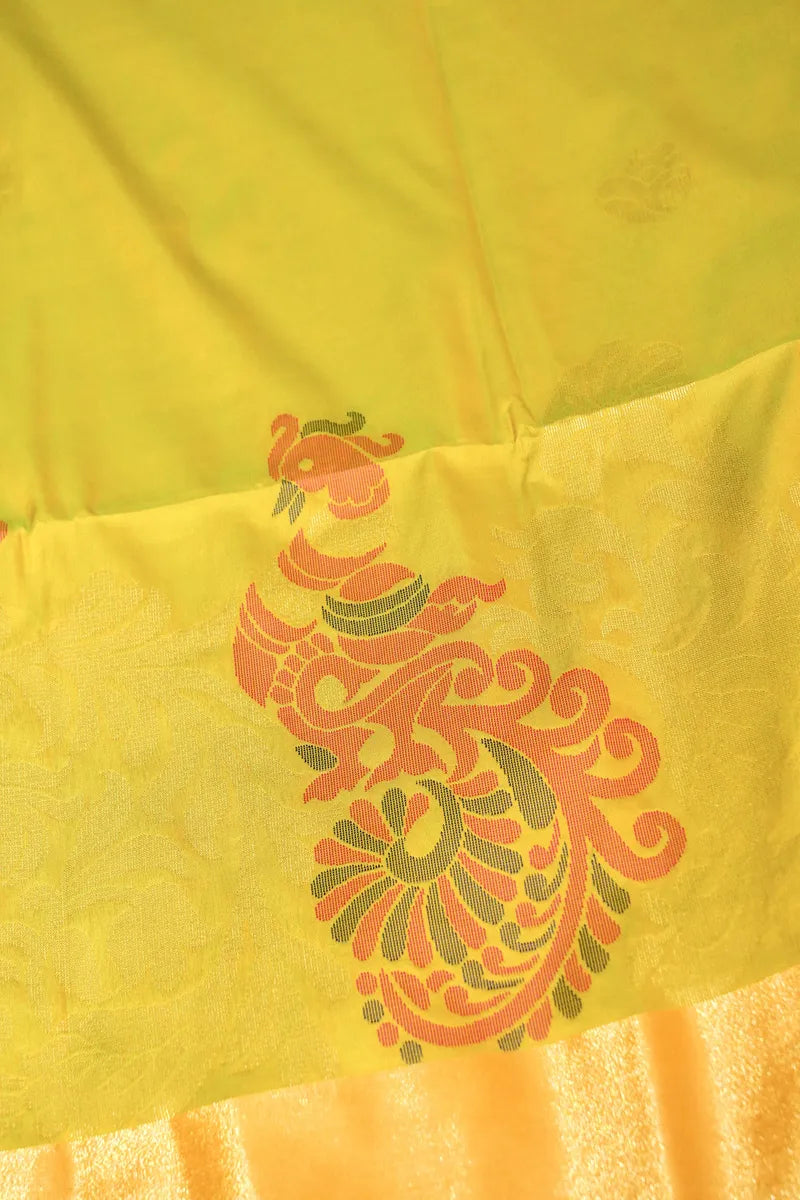 MEHNDI COLOR BANARASI SILK SAREE