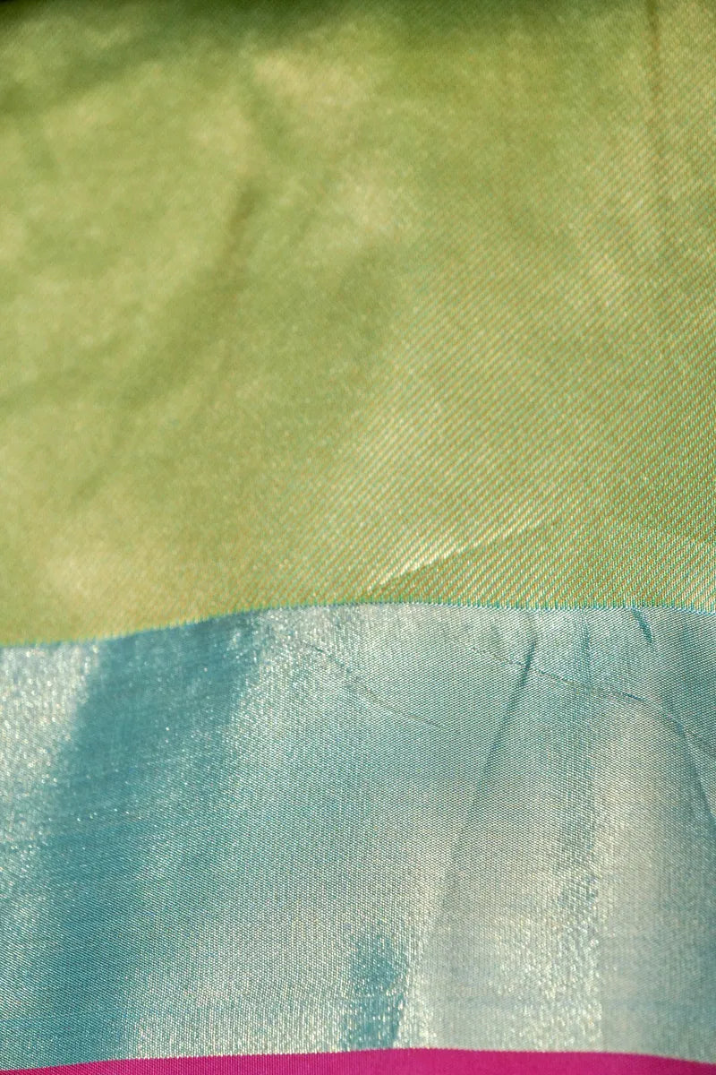 MEHNDI COLOR BANARASI SILK SAREE