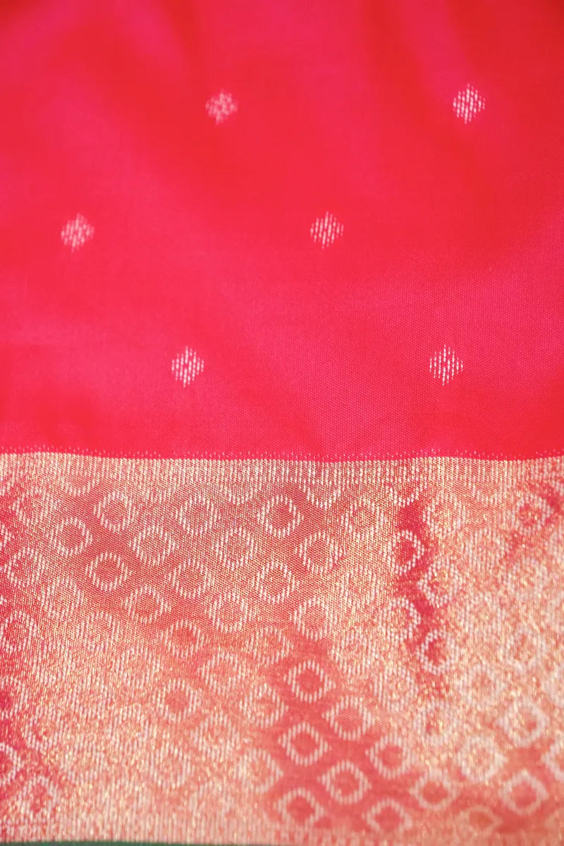 ORANGE COLOR BANARASI SILK SAREE