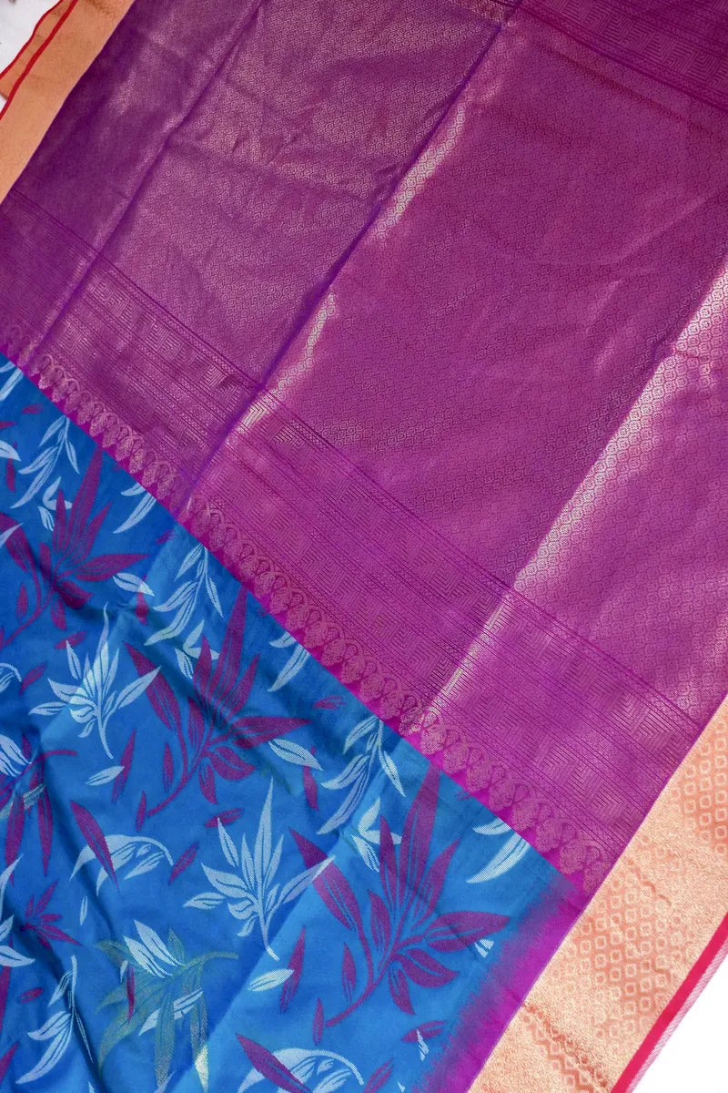 TIL BLUE COLOR BANARASI SILK SAREE