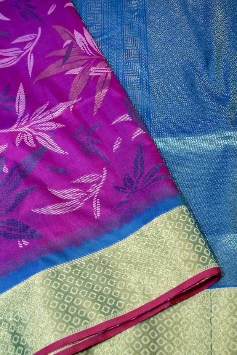 PURPLE COLOR BANARASI SILK SAREE
