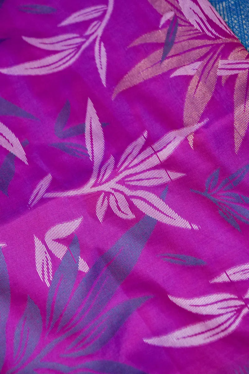 PURPLE COLOR BANARASI SILK SAREE