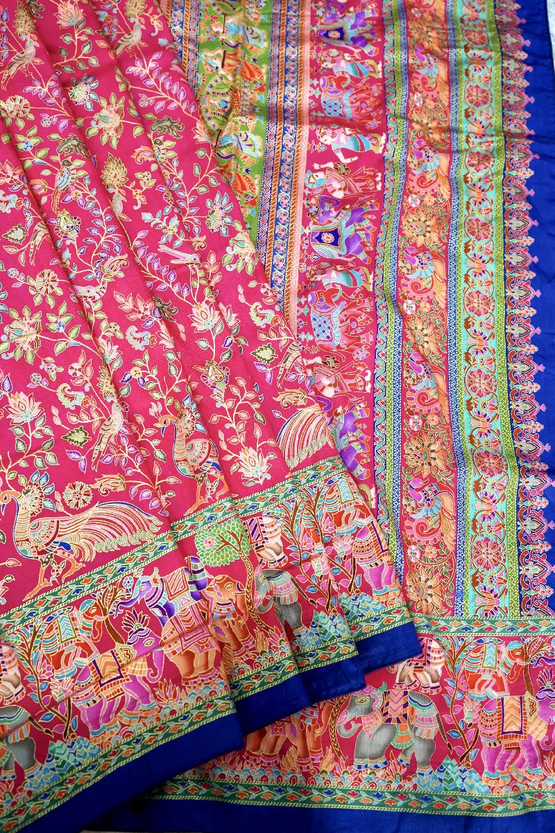 PINK COLOR PANCHMEENA SILK SAREE