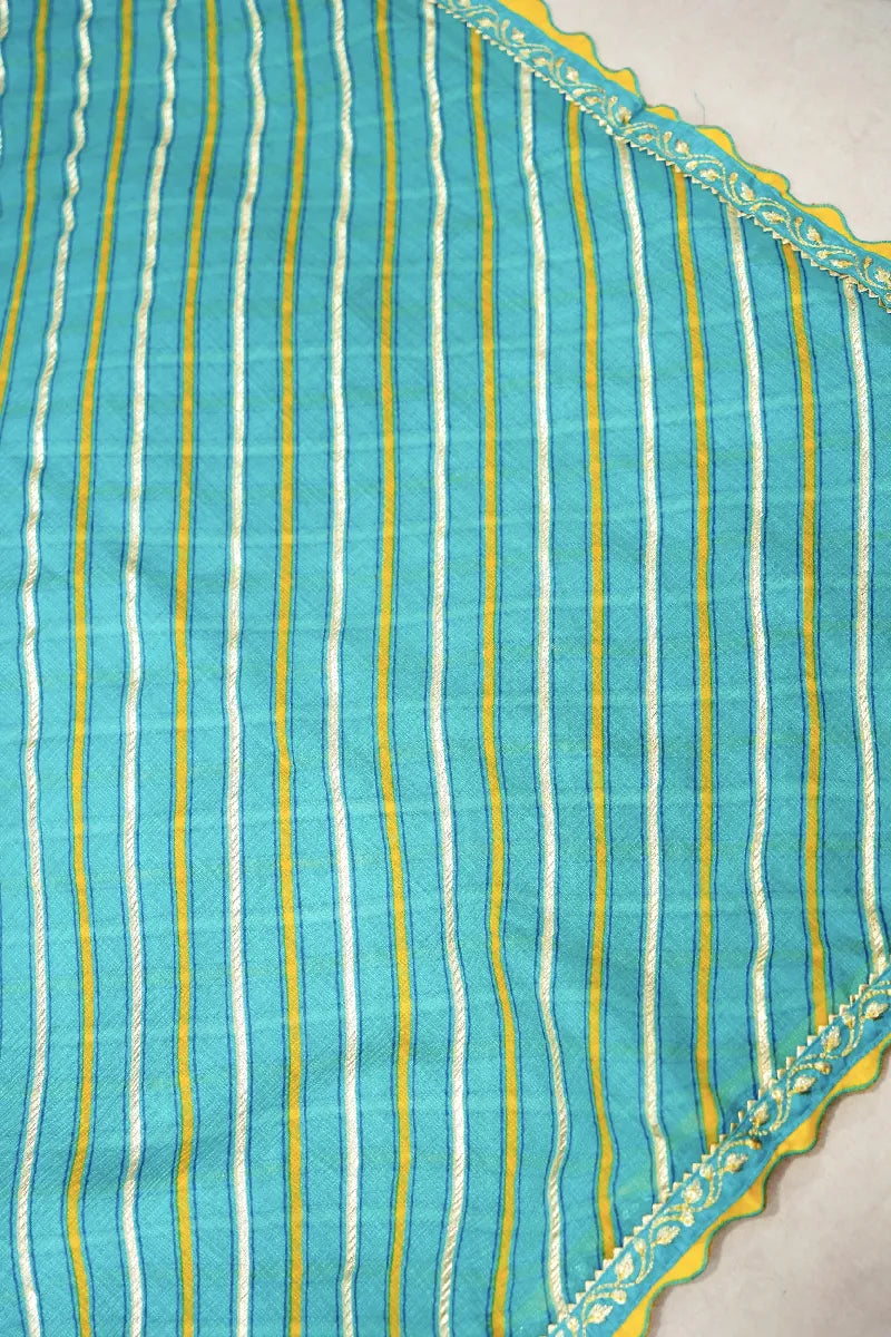 SEA GREEN COLOR CHIFFON SAREE