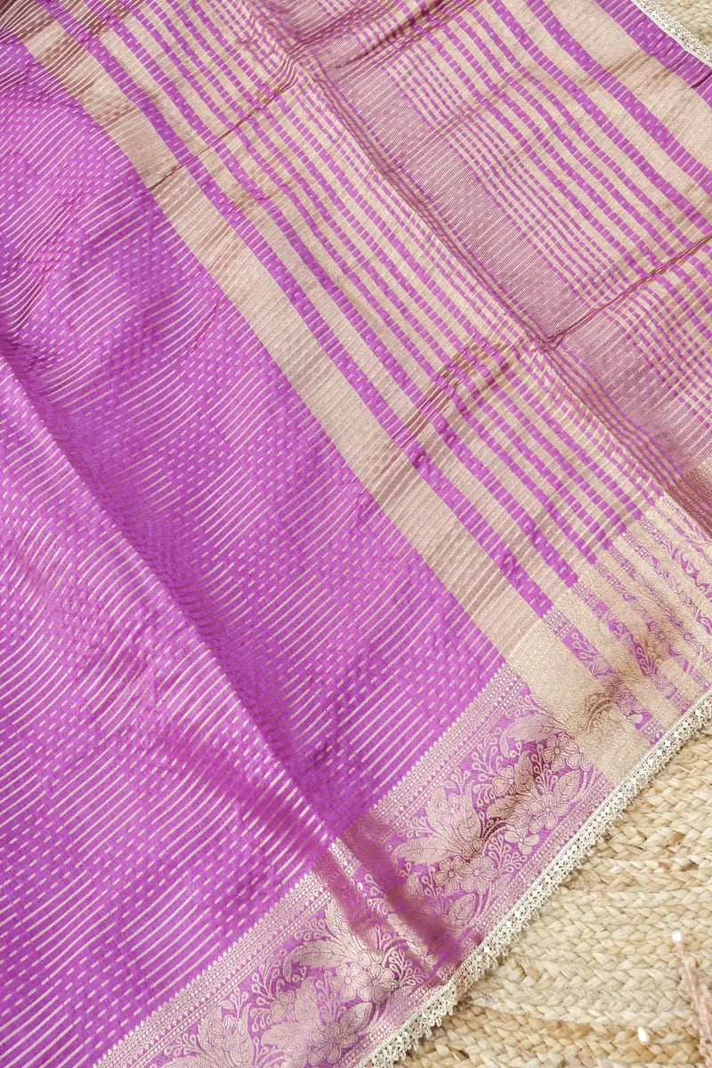 ONION PINK COLOR DOLA SILK SAREE