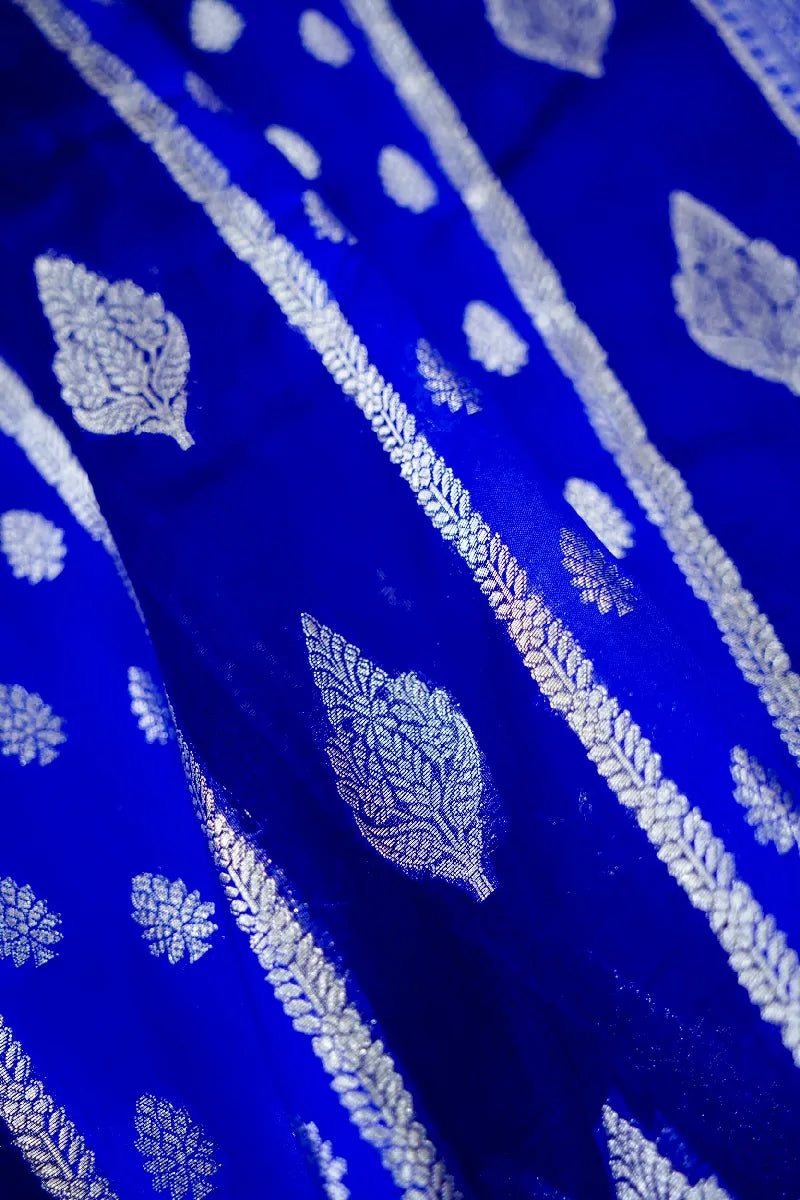 BLUE COLOR PURE DUPIAN SILK SAREE