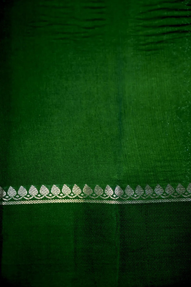 RED WITH GREEN COLOR PURE MANGO SILK SAREE