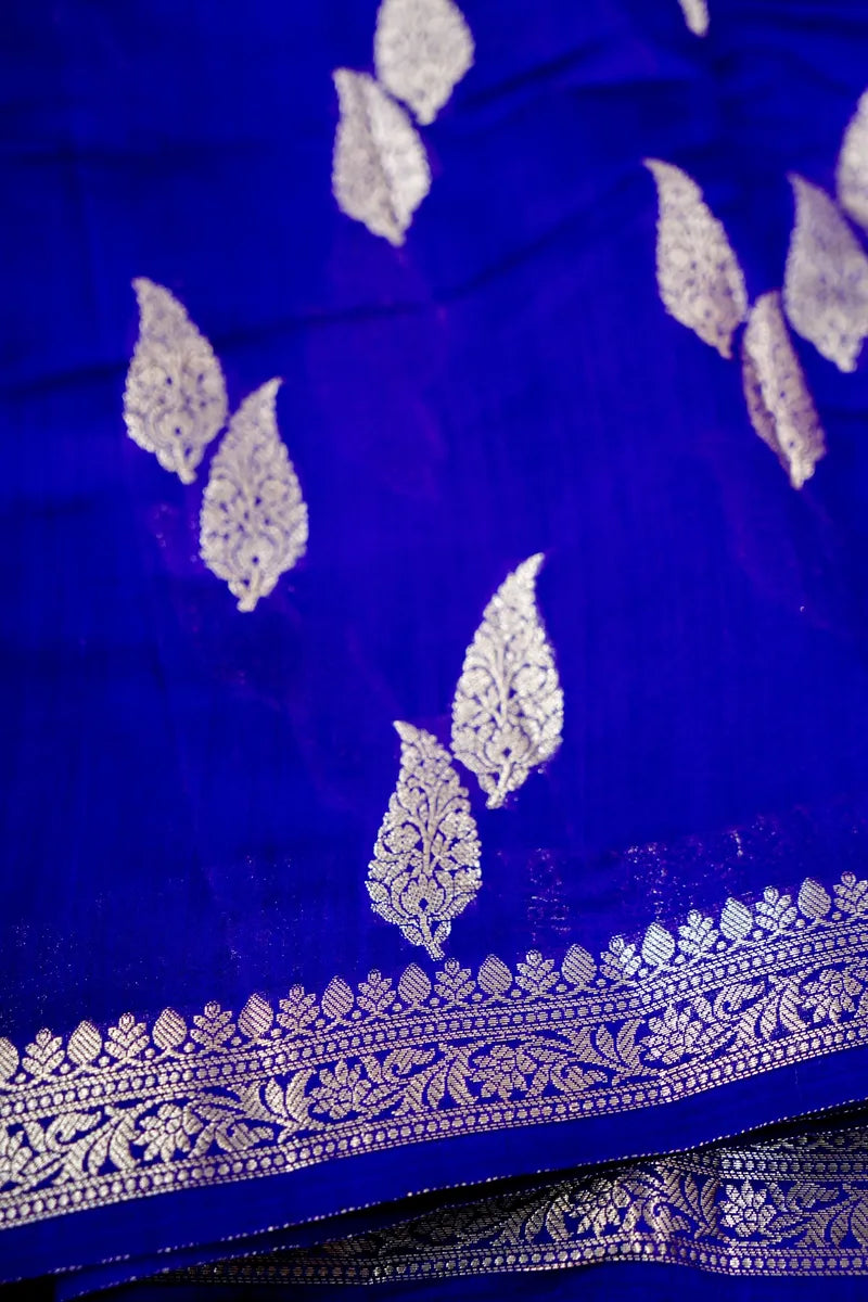 VOILET COLOR PURE CHINIYA SILK SAREE