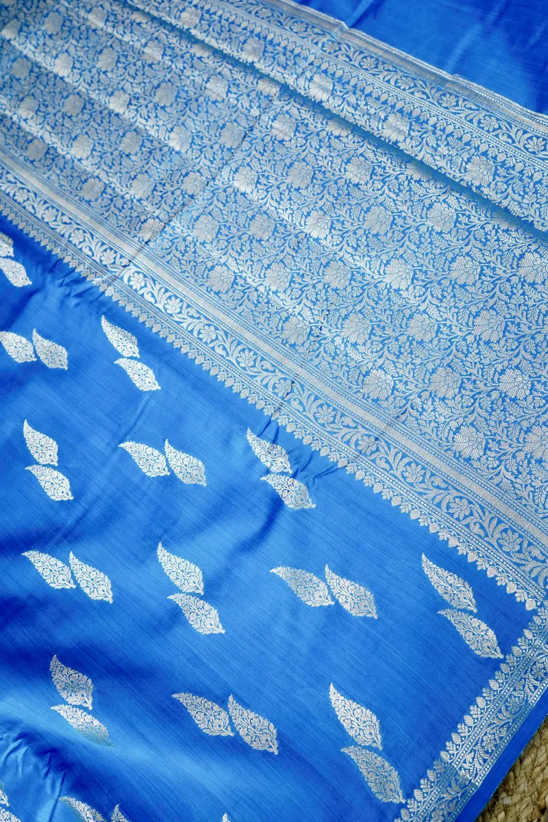FIROZI COLOR PURE CHINIYA SILK SAREE
