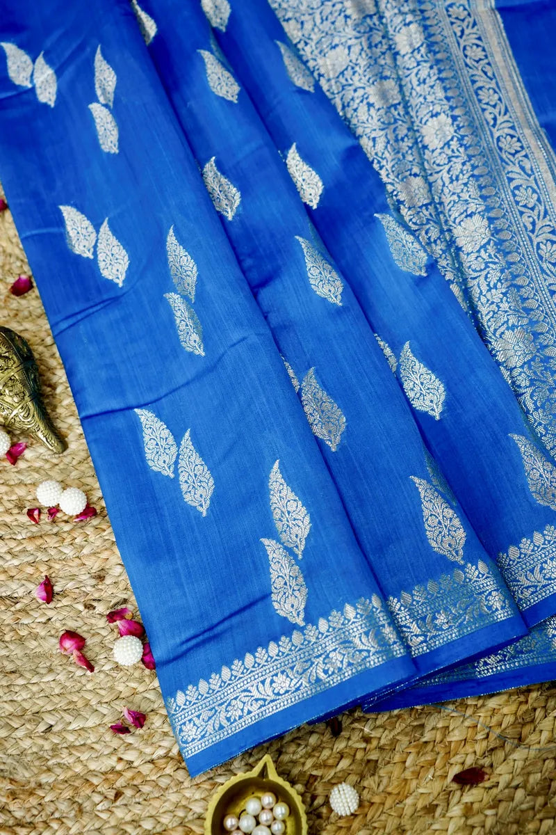 FIROZI COLOR PURE CHINIYA SILK SAREE