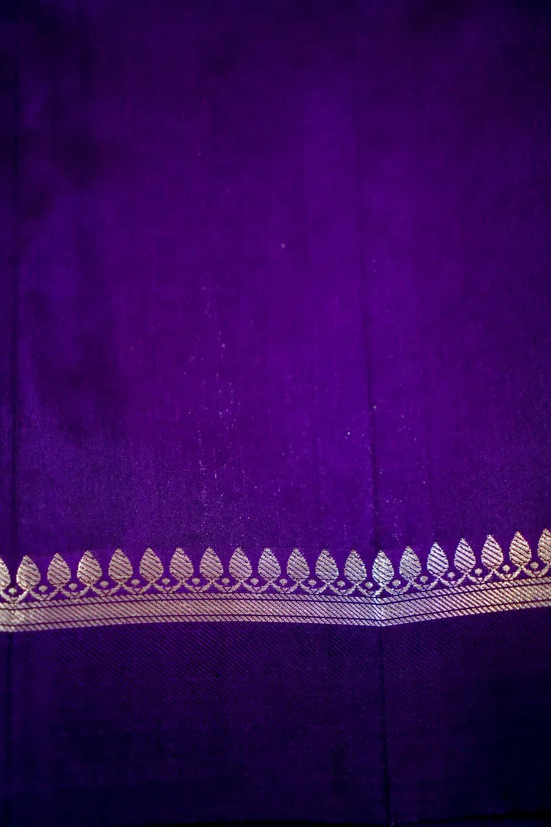 PURPLE COLOR PURE DUPIAN SILK SAREE