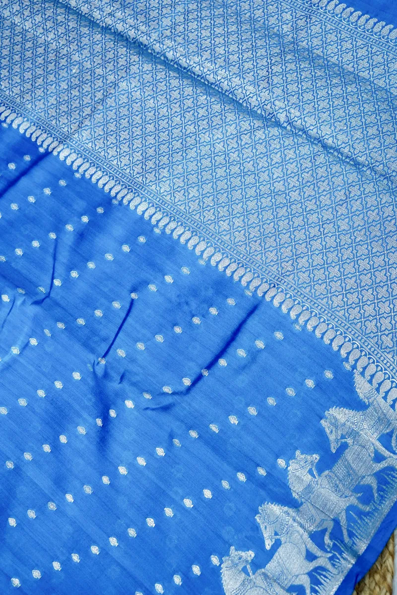 FIROZI COLOR PURE CHINIYA SILK SAREE
