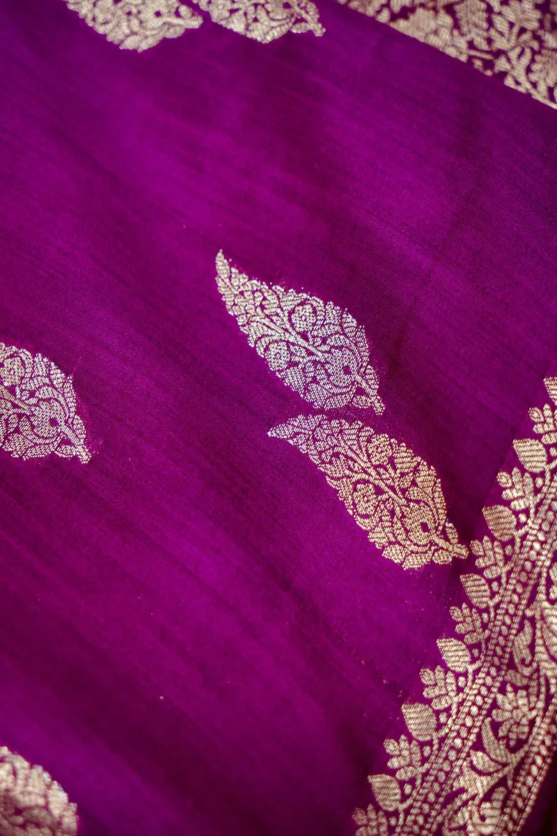 WINE COLOR PURE CHINIYA SILK SAREE