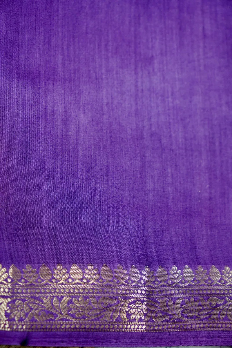 MAUVE COLOR PURE CHINIYA SILK SAREE