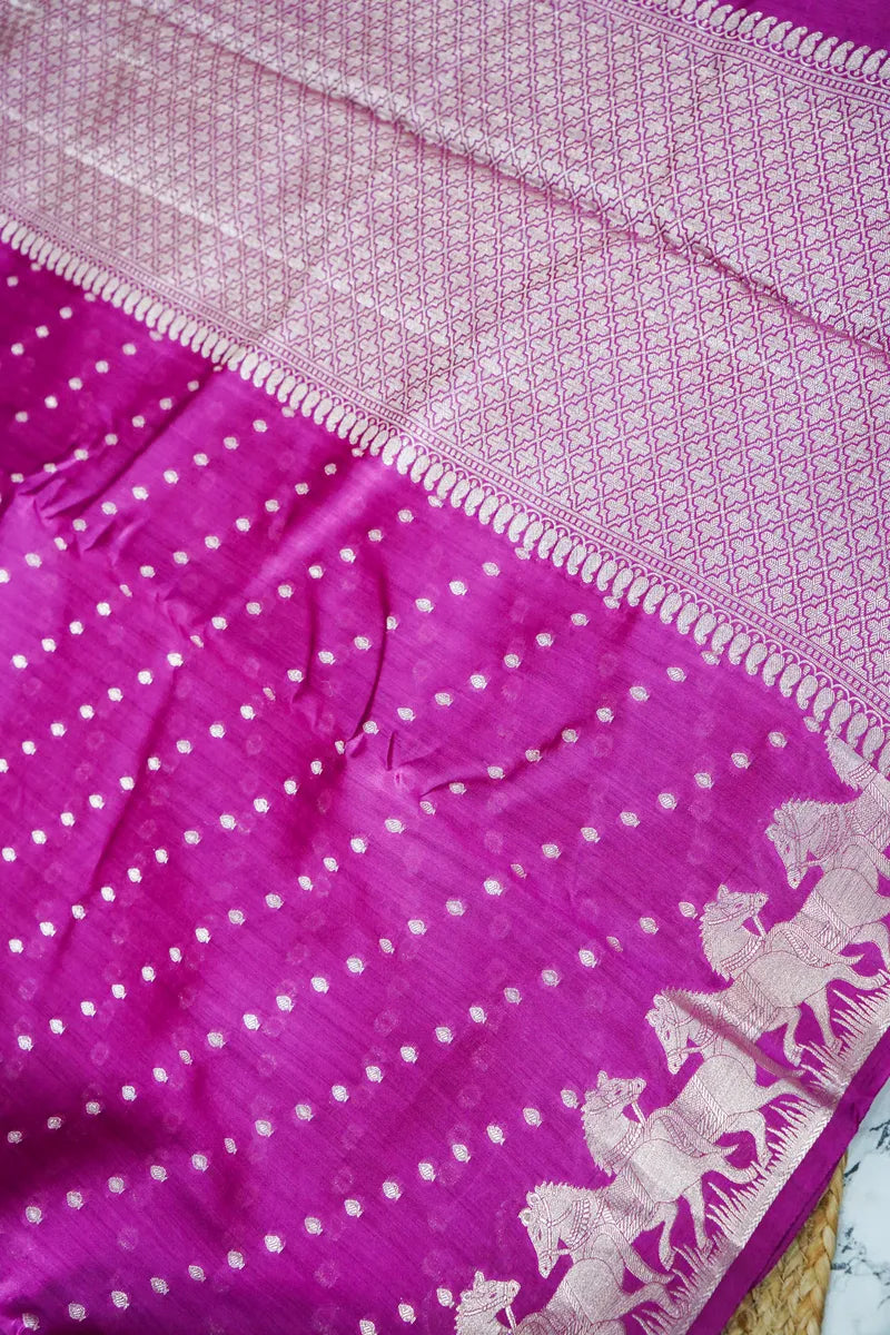 WINE COLOR PURE CHINIYA SILK SAREE