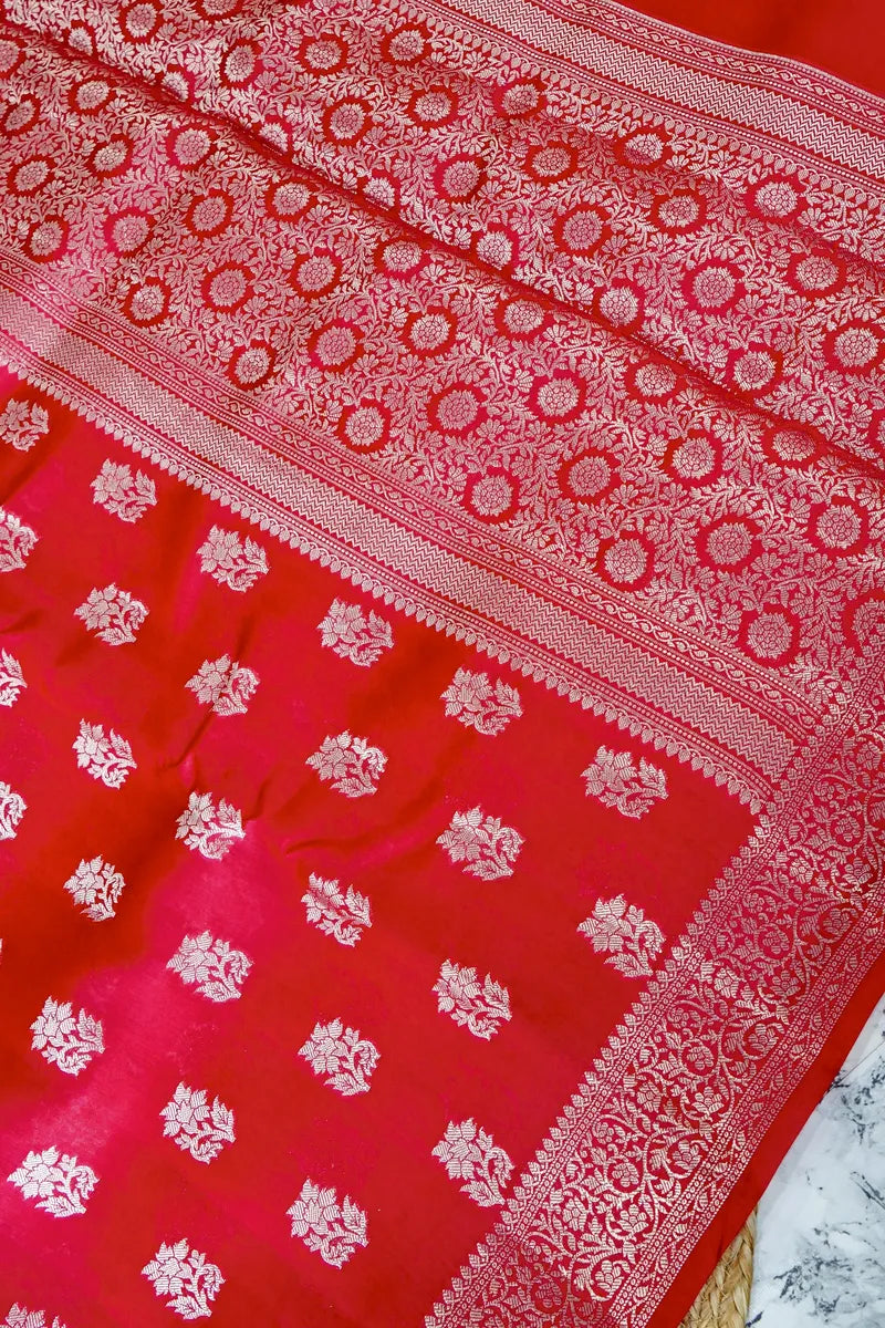ROSE PINK COLOR PURE DUPIAN SILK SAREE