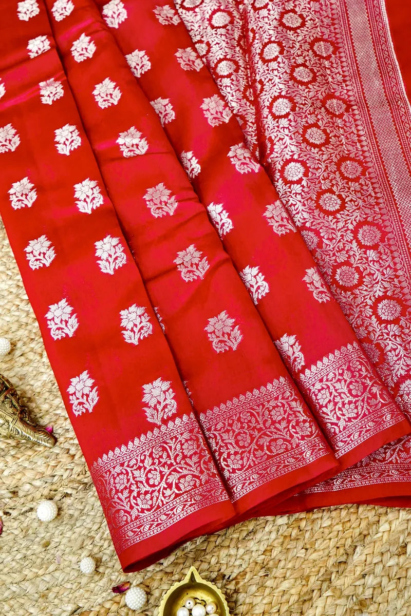 ROSE PINK COLOR PURE DUPIAN SILK SAREE