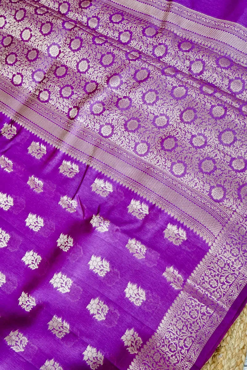 WINE COLOR PURE DUPIAN SILK SAREE