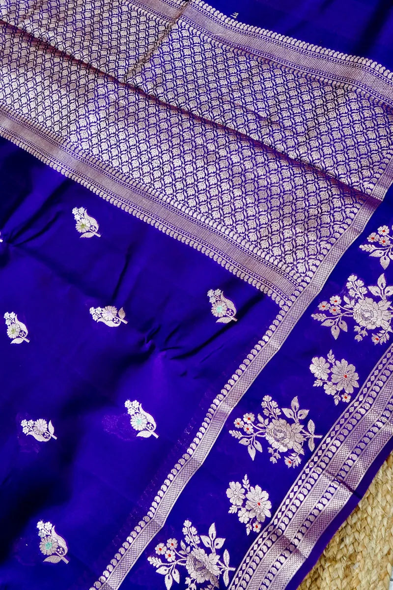 PURPLE COLOR PURE DUPIAN SILK SAREE