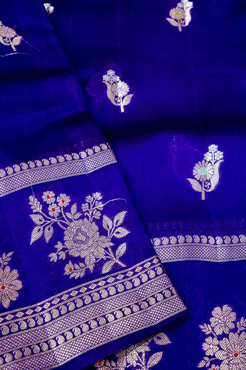 PURPLE COLOR PURE DUPIAN SILK SAREE