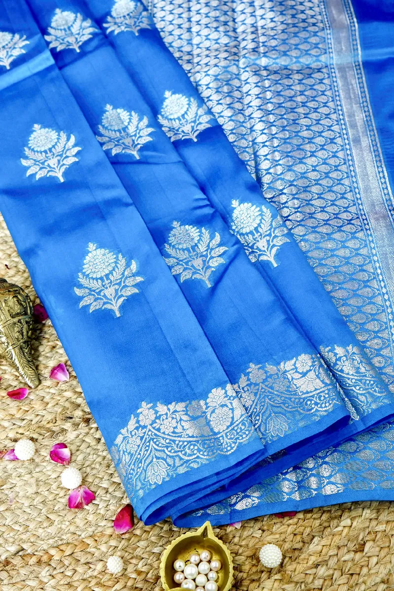 FIROZI COLOR PURE DUPIAN SILK SAREE