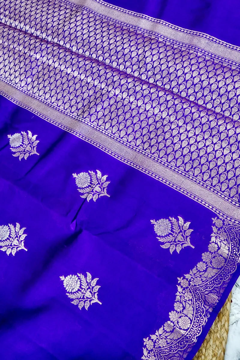VOILET COLOR PURE DUPIAN SILK SAREE