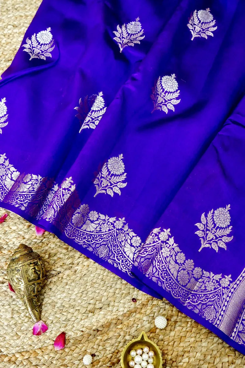VOILET COLOR PURE DUPIAN SILK SAREE