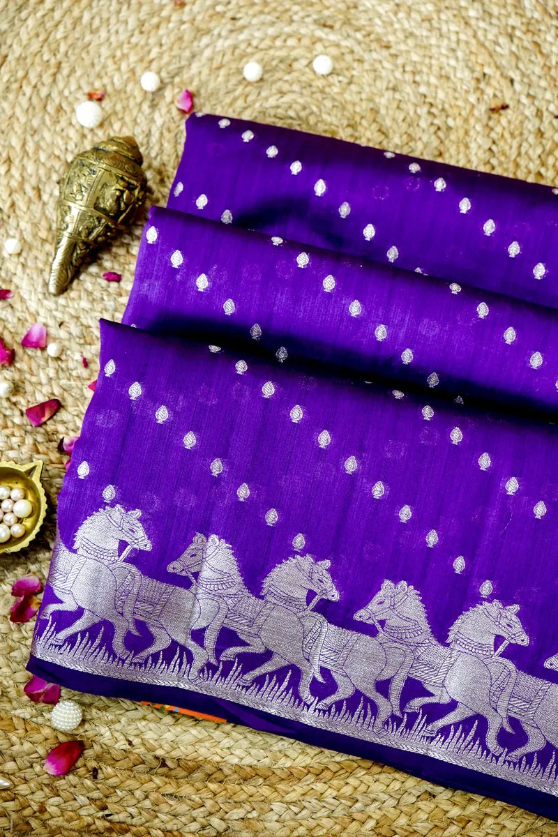 WINE COLOR PURE CHINIYA SILK SAREE
