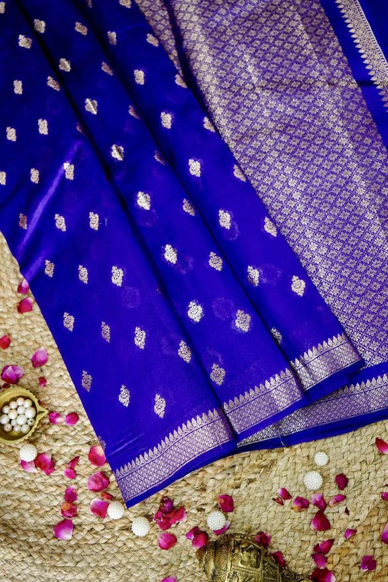 VOILET COLOR PURE DUPIAN SILK SAREE